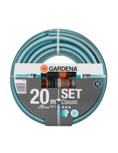 Manguera jardin 15mm GARDENA Set Classic (rollo 20m + kit...