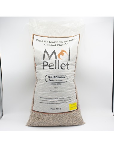 Pellet MOLPELLET        saco 15kg EN-Plus A1