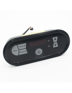 Teclado bomba calor POOLSTYLE panel control ovalado negro...