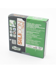 Cinta selladora FACOT Silicon Sealing Tape 14mm (rollo...