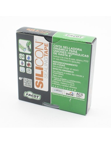 Cinta selladora FACOT Silicon Sealing Tape 14mm (rollo 15m) SST1415SP