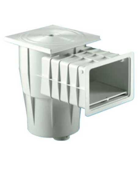 Skimmer piscina hormigon KRIPSOL boca standar ABS blanco con marco cuadrado SKS 060110100000