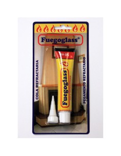 Pegamento refractario FUEGOGLASS 50ml para junta puerta...