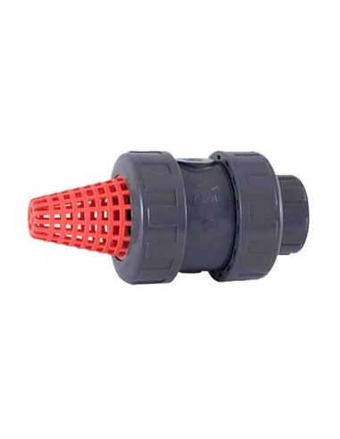 Valvula PVC-U antiretorno muelle y con filtro...