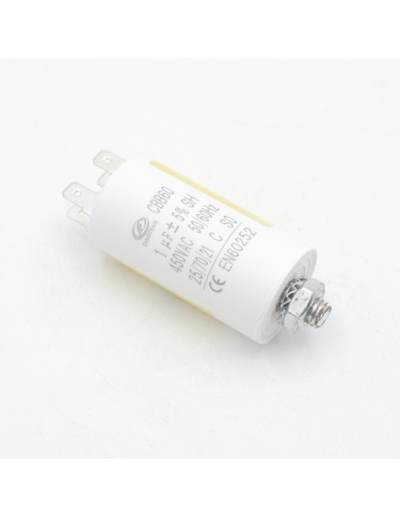 Condensador     1mf   450V arranque motor especial quemador MOT15003