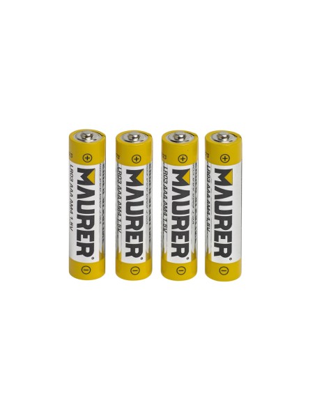 Pila AAA 1.5v LR03 MAURER kit 4 pilas 19040120