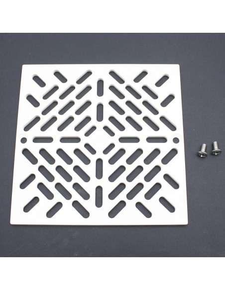 Reja sumidero piscina ASTRAL cuadrada 2" 4402020401 blanca