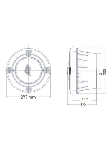 Foco piscina liner EMAUX proyector led NP300...