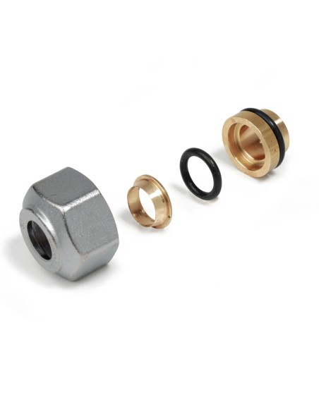 Racord valvula radiador GIACOMINI adaptador mod. R178 cobre/acero 16mm R178X018