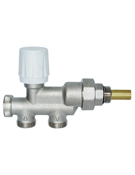 Valvula radiador monotubo PINTOSSI+C 1/2" 4v termostatizable art.270PTM