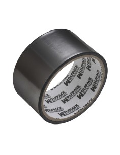 Cinta aluminio adhesiva WOLFPACK rollo   5mt 48mm negra...