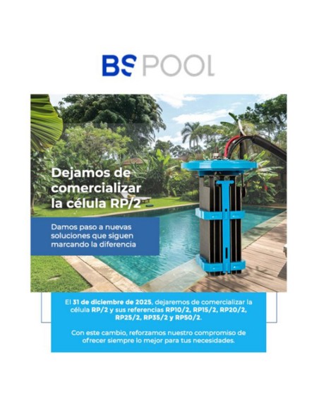 Celula clorador salino BSPOOL mod. antigua   10gr RP10/2 (BSV)