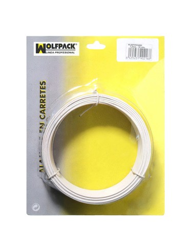 Alambre Plastificado 1,2 mm. Blanco (Rollo 50...