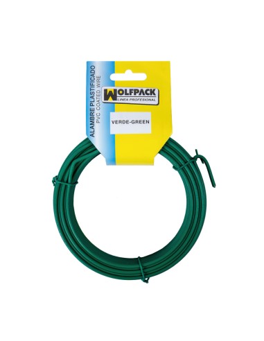 Alambre Plastificado (Rollo 25 Metros) Verde Nº...
