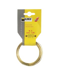 Alambre Latón Maurer nº  5 / 1,0 mm. 7 Metros