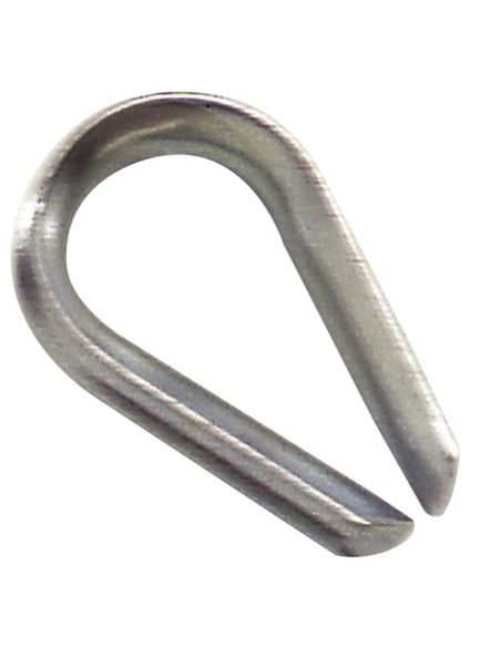 Guardacabos Zincado Para Cable 4 mm.