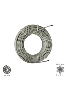 Cable Galvanizado  12 mm. (Rollo 100 Metros) No Elevacion