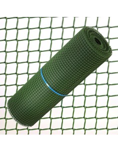 Tela Cuadrada Plastico 0,5 cm. x 1 Metro Verde  Rollo 25...