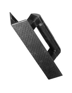 Talocha Plástico Para Rincón Mango Redondo 36 cm. negra