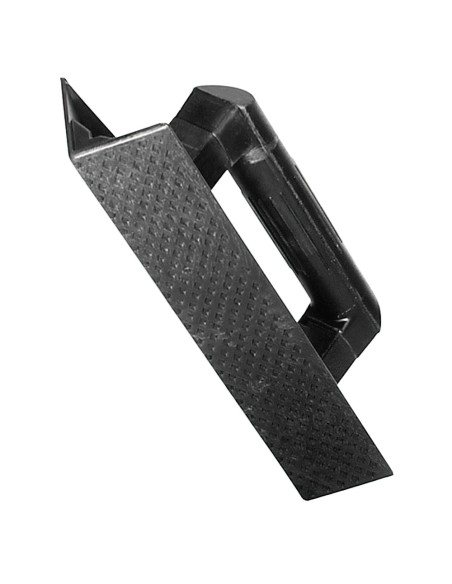 Talocha Plástico Para Rincón Mango Redondo 36 cm. negra