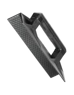 Talocha plástico para esquina mango redondo 36 cm. negra