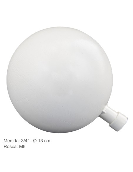 Boya Plastico 3/4" x 13 Ø cm. Rosca M6