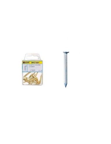 Punta Acero Cabeza Plana Zincada 2,50x50 mm. 18...