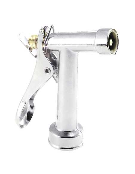 Pistola manguera jardin SATURNIA metalica cromada 08060300