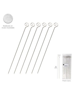 Pinchitos Acero inoxidable Pequeños 30 cm. (Bolsa 6...