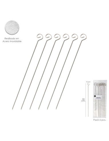 Pinchitos Acero inoxidable Pequeños 30 cm....