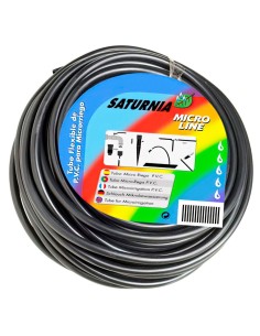 Microtuberia riego goteo SATURNIA pvc rollo 10mt 08170430