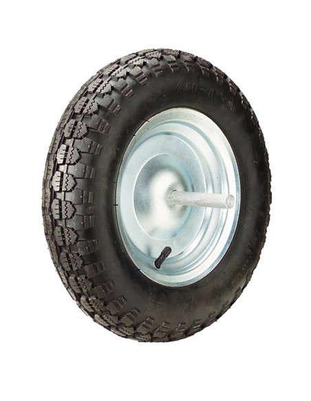 Rueda carretilla obra WOLFPACK neumatica llanta metalica 11110062