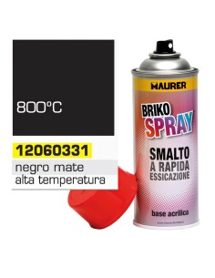 Spray Pintura Resistente Altas Temperaturas Negro Mate...