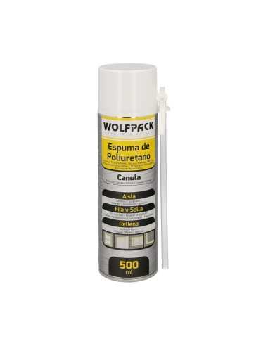 Espuma poliuretano WOLFPACK 500ml con canula...