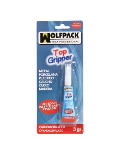 Pegamento ciano acrilato WOLFPACK 3gr 14010500