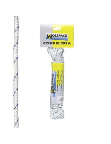 Cuerda Nylon Alta Tenacidad Blanca / Azul...