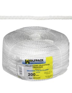 Cuerda Trenzada Plástico Blanca (Bobina 200 m.)