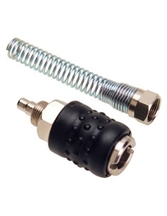 Enchufe Rapido Con Muelle Manguera 6x8 mm. (Blister 1 pieza)