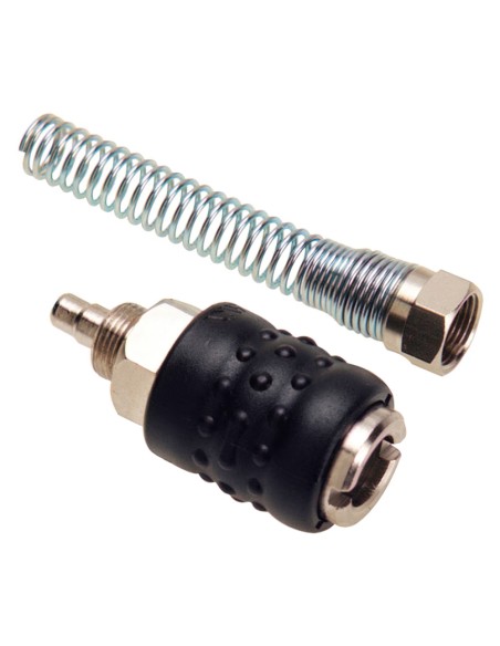 Enchufe Rapido Con Muelle Manguera 6x8 mm. (Blister 1 pieza)