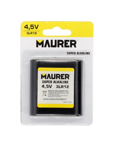 Pila Maurer Alcalina 3LR12 / Petaca (Blister 1...