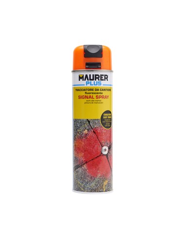 Spray Pintura Trazador Naranja Fluorecente 500 ml.