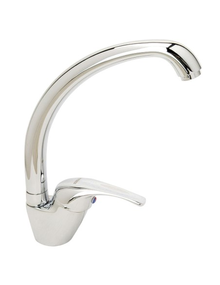 Monomando Fregadero Con Caño Alto Con Cartucho ceramico Ø 40 mm.