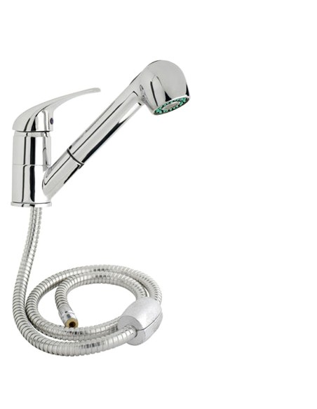 Monomando "Línea Flow" Fregadero Telescópico Con Cartucho Ceramico Ø 40 mm.