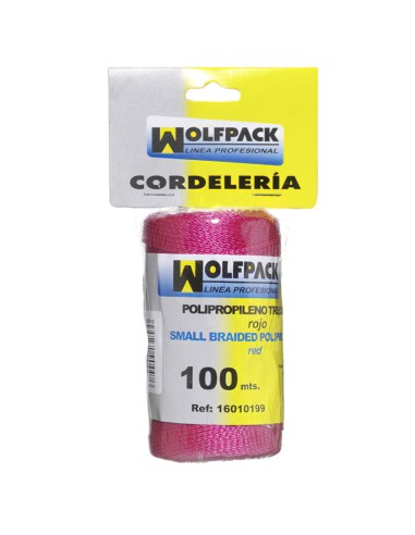 Cuerda Trencilla Polipropileno Roja (Bobina 100...