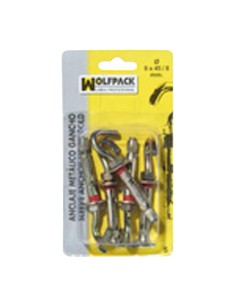 Anclaje Metálico Gancho 6x 45/ 8 mm. (5 Piezas)