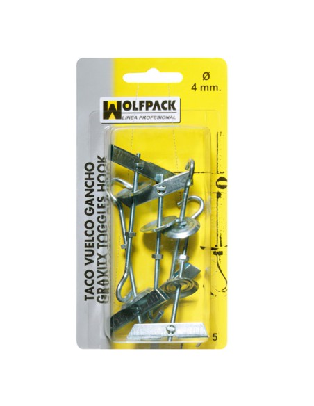 Taco Vuelco Gancho M 4     (5 Piezas)