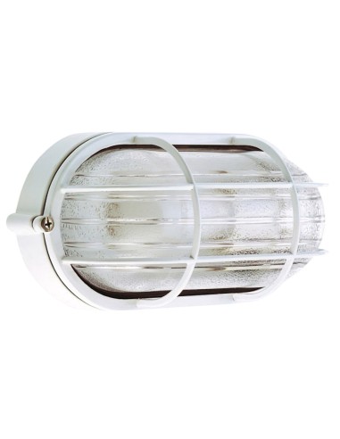 Plafón Industria  IP44 Oval Blanco