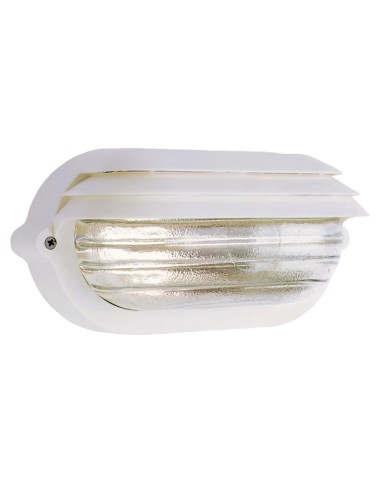 Plafón Palpebra   IP54  Oval Blanco