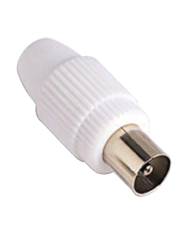 Conector TV Macho Recto 9,5 mm.