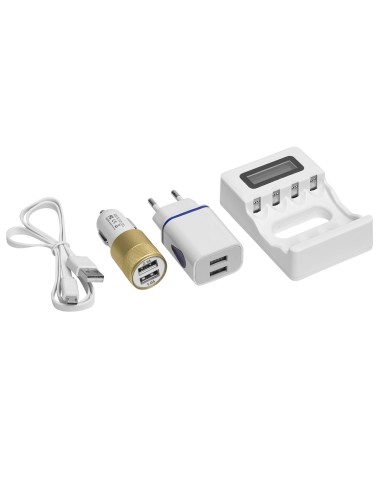 Cargador Pilas Para Casa / Coche LR6 Y LR3 (AA...